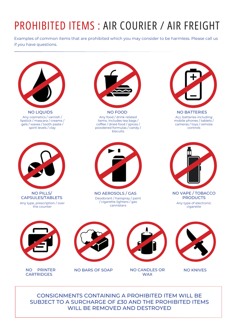 list-of-prohibited-items-overseas-logistics